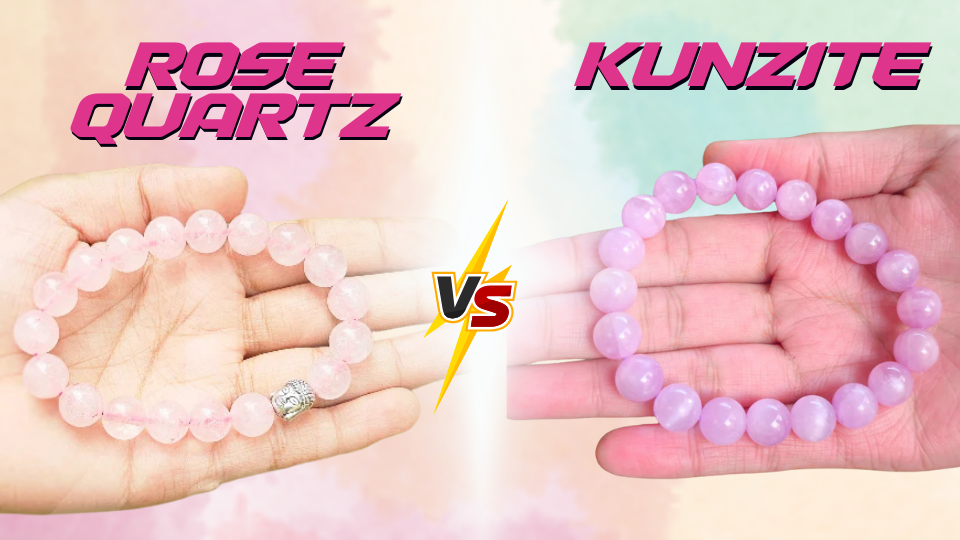Rose Quartz vs. Kunzite: Understanding the Crystals of Love and Their Unique Powers - Dr. Neeti Kaushik's Shop