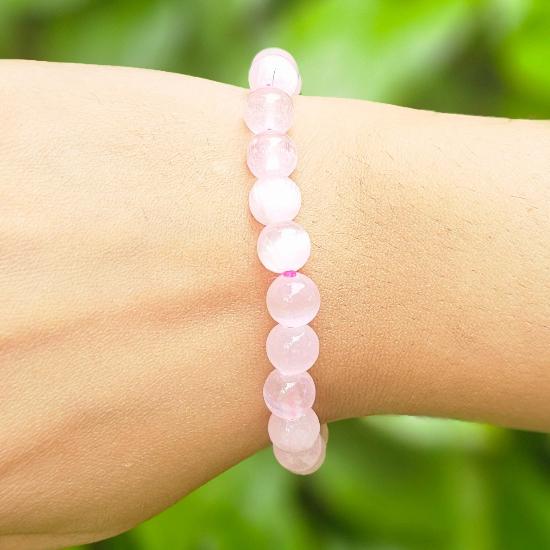 Pink Selenite Bracelet (8mm) For Removing Blockages - Dr. Neeti Kaushik's Shop