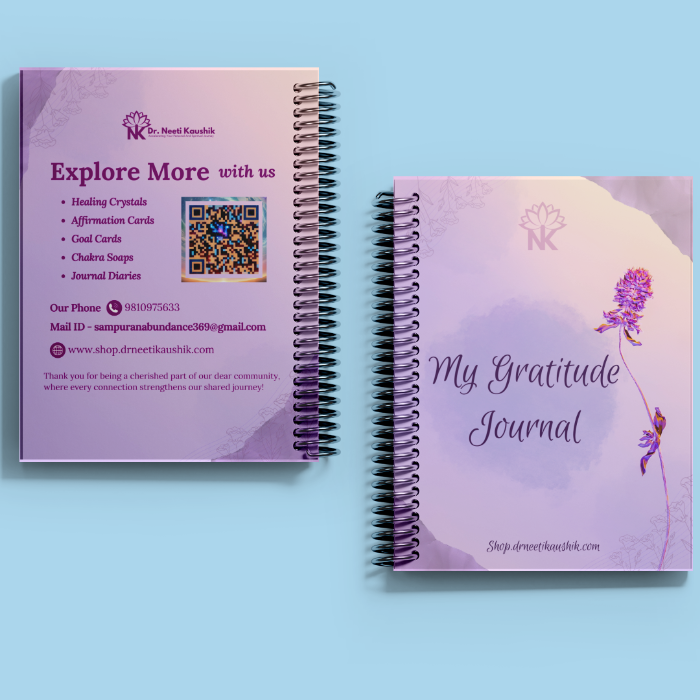 Gratitude Journal Diary - A Transformative Journey to Positivity & Abundance - Dr. Neeti Kaushik's Shop