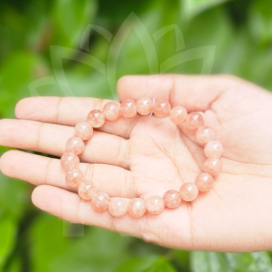 Sunstone Bracelet For Joy & Good Luck-(8mm) - Dr. Neeti Kaushik's Shop