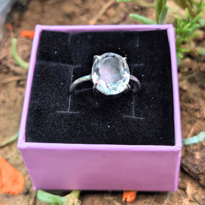 Clear Quartz Ring for Clarity, Healing & Energy Amplification