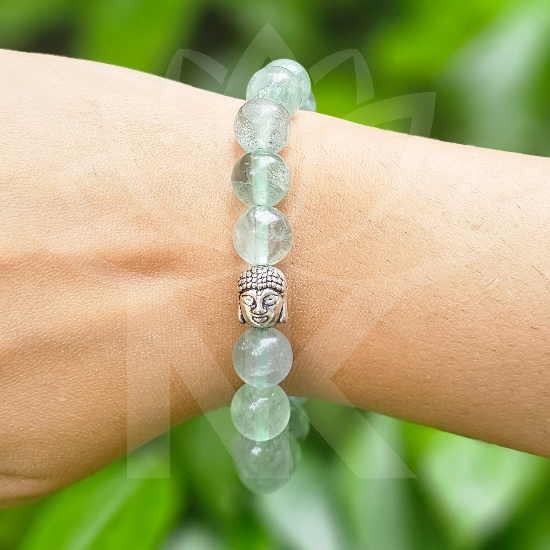 Green Fluorite Bracelet For Concentration-10mm - Dr. Neeti Kaushik's Shop