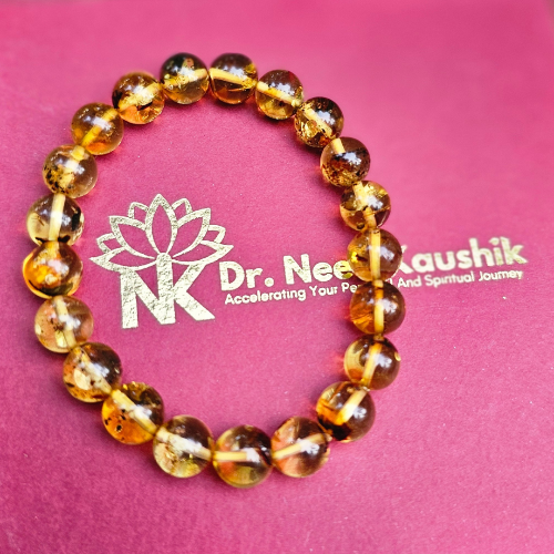 Amber Bracelet For Confidence & Creativity - Dr. Neeti Kaushik's Shop