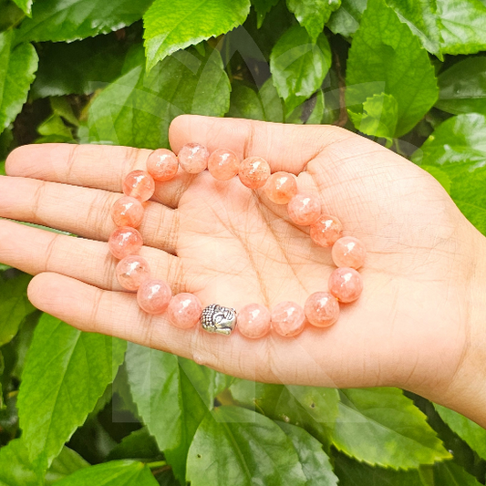 Sunstone Bracelet To Removing Depression-(10mm) - Dr. Neeti Kaushik's Shop