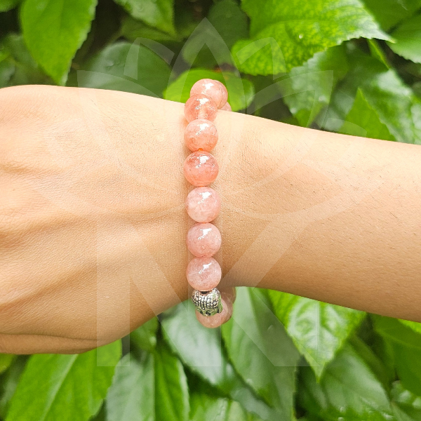 Sunstone Bracelet To Removing Depression-(10mm) - Dr. Neeti Kaushik's Shop