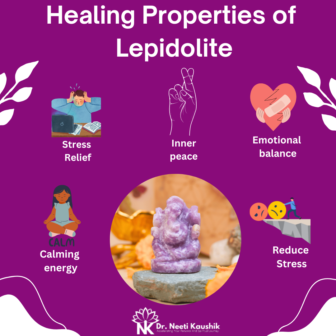 Lord Ganesha in Lepidolite - Dr. Neeti Kaushik's Shop