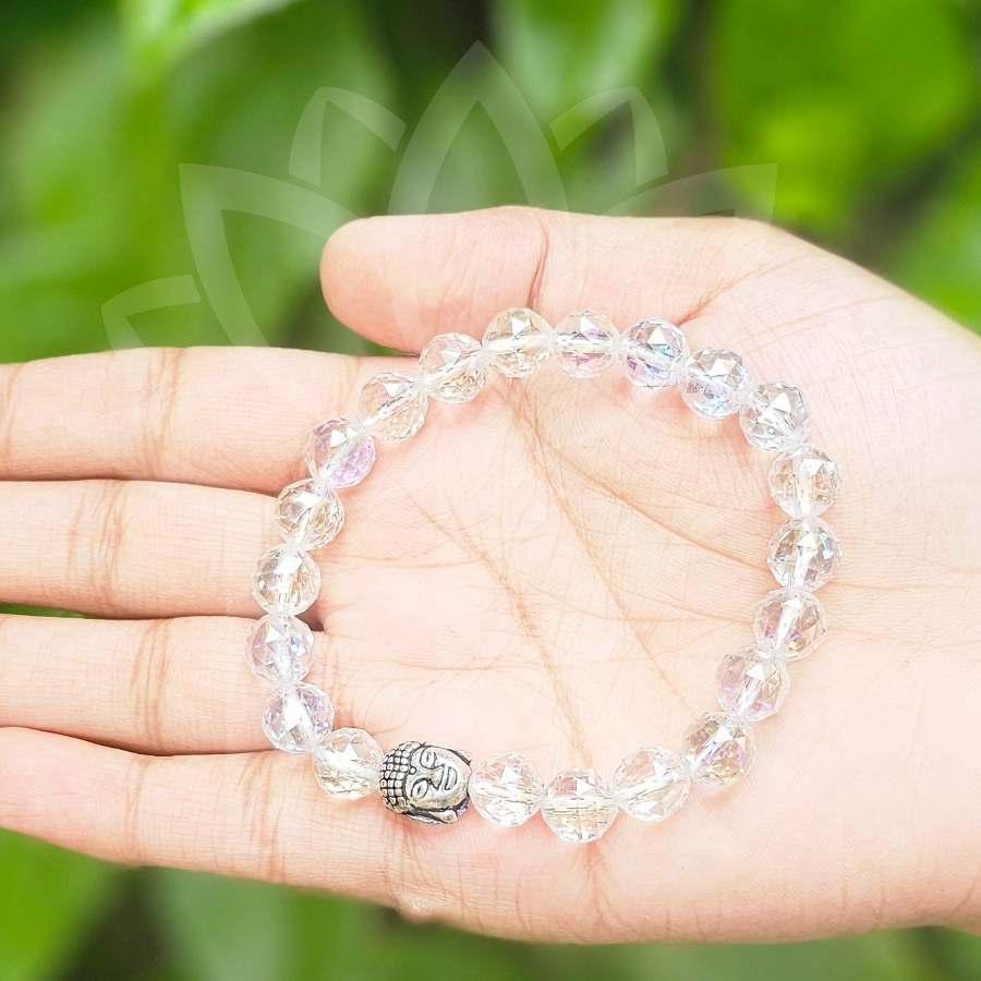 Aura Quartz Bracelet For Aura Cleansing-(8mm) - Dr. Neeti Kaushik's Shop