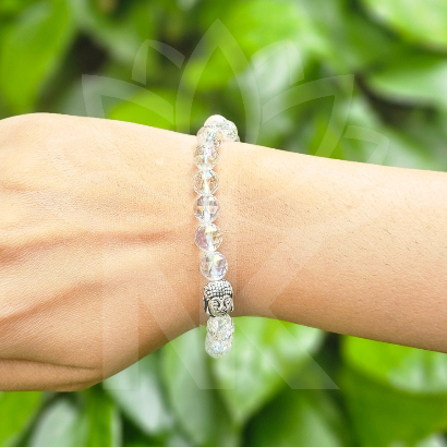 Aura Quartz Bracelet For Aura Cleansing-(8mm) - Dr. Neeti Kaushik's Shop