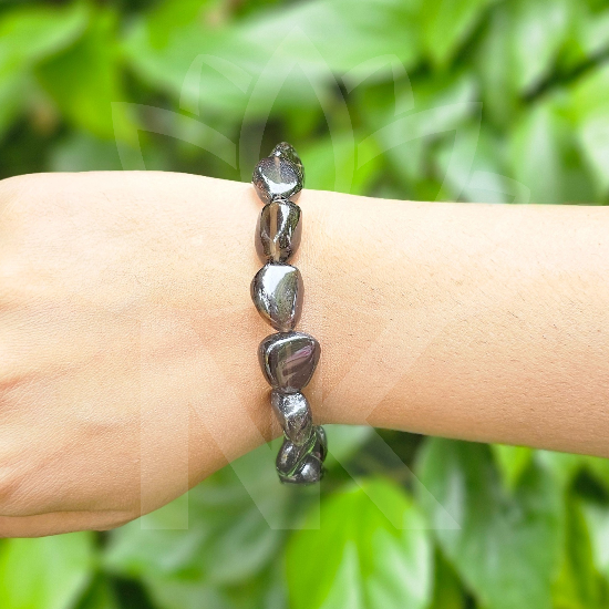 Smoky Quartz Flat Bracelet For Positive Transformation - Dr. Neeti Kaushik's Shop