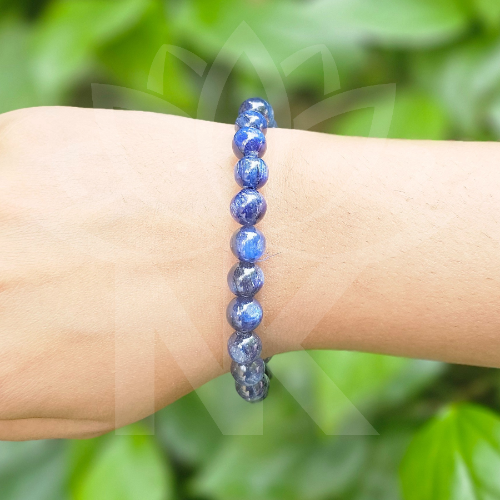 Blue Kyanite Bracelet For Intuition-(8mm) - Dr. Neeti Kaushik's Shop