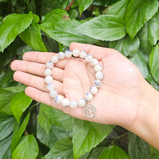 Dumortierite Bracelet For Concentration-(8mm) - Dr. Neeti Kaushik's Shop