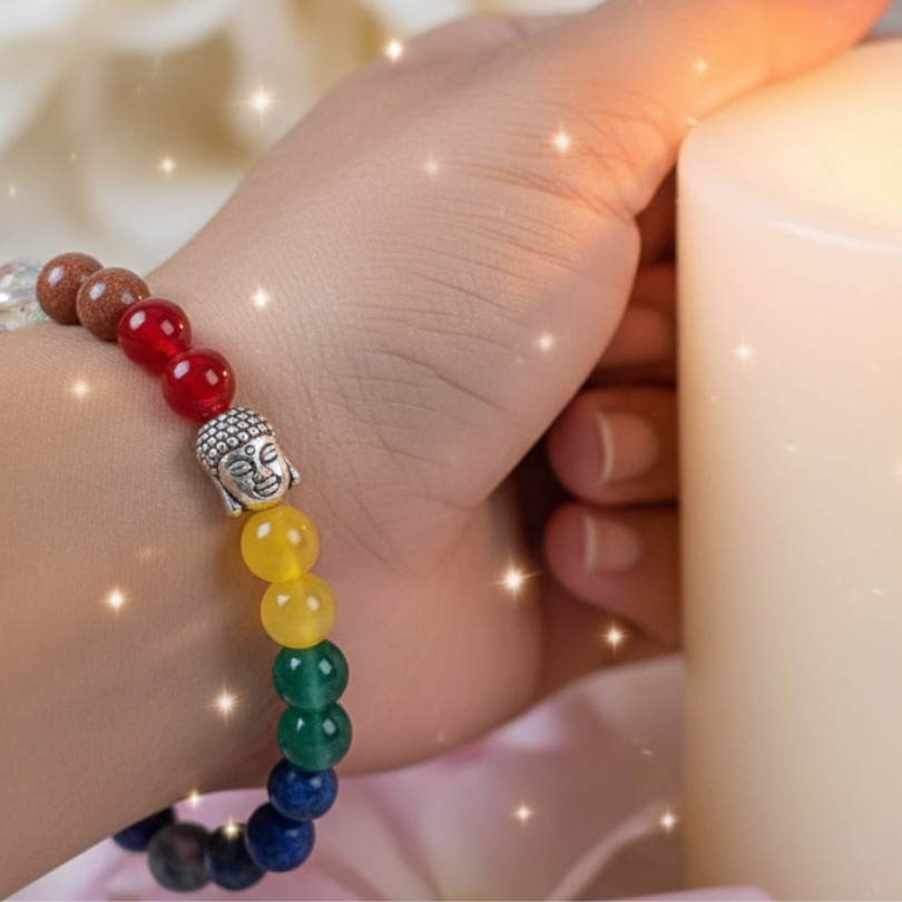 7 Chakra Healing Bracelet (8mm)