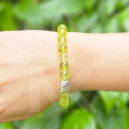 Peridot Bracelet For Emotional Balance (8mm) - Dr. Neeti Kaushik's Shop