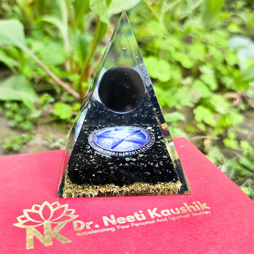 Black Tourmaline Protection Pyramid - Dr. Neeti Kaushik's Shop