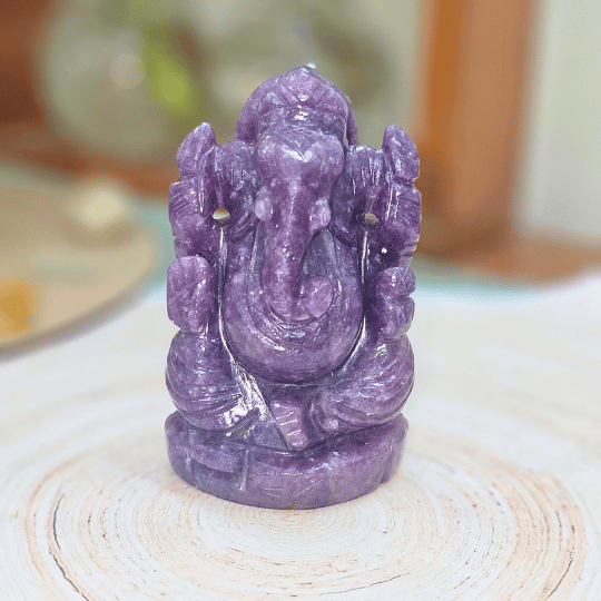 Lord Ganesha in Amethyst – For Wisdom, Success & Spiritual Protection