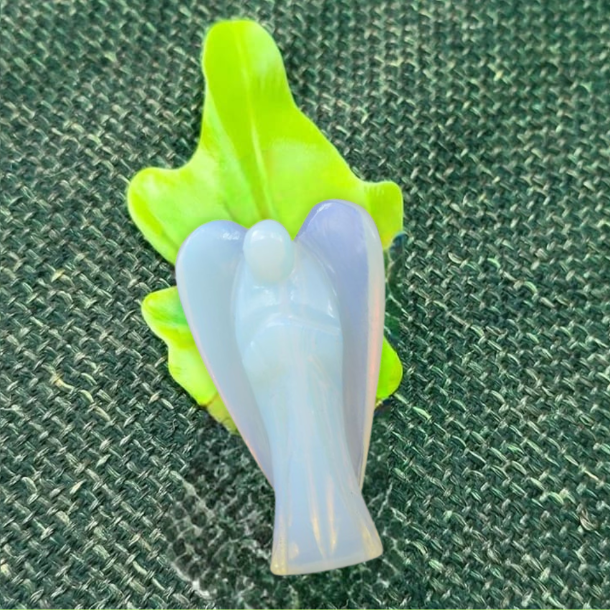Opalite Angel For Spiritual Connection (2 Inch) - Dr. Neeti Kaushik's Shop