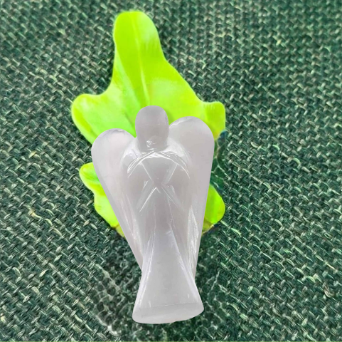 Selenite Angel For Cleansing & Protecting (2 Inch) - Dr. Neeti Kaushik's Shop