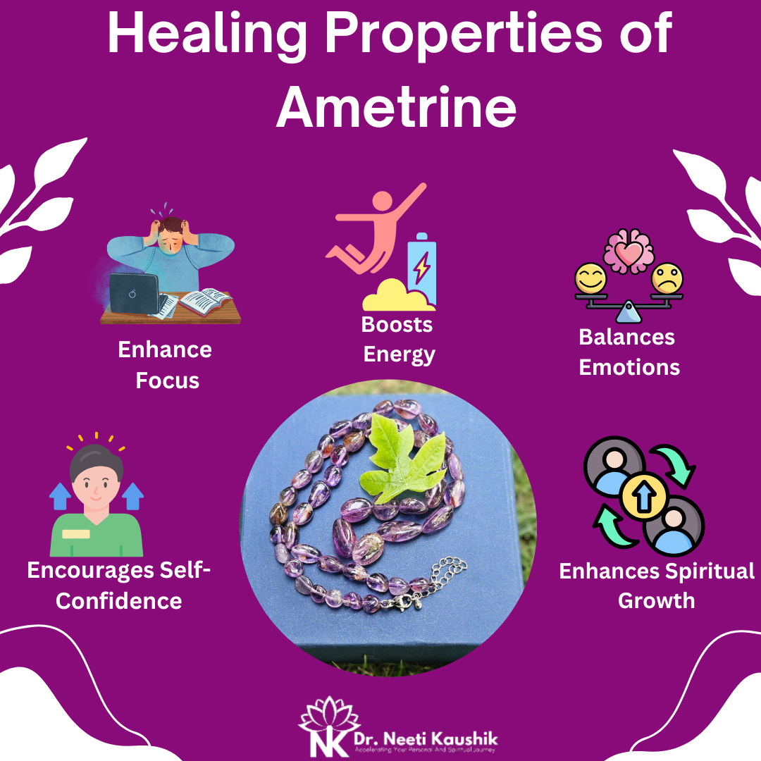 Ametrine Mala For Improving Relationships - Dr. Neeti Kaushik's Shop