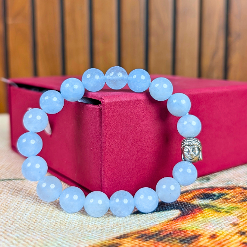 Aquamarine AAA Quality Bracelet For Communication Harmony-(10mm) - Dr. Neeti Kaushik's Shop