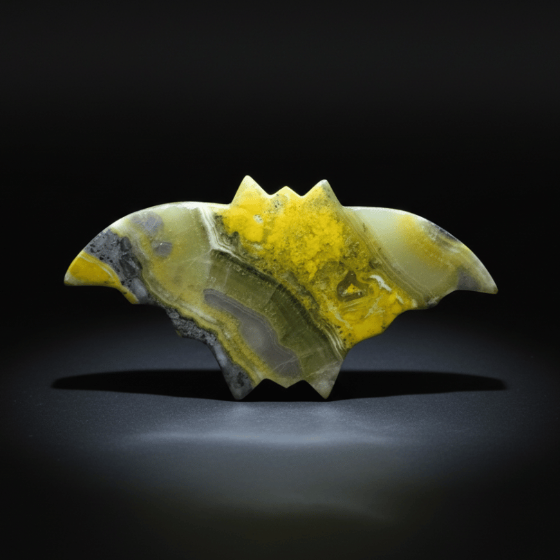 Bumble Bee Jasper Bat for Courage, Protection & Creativity