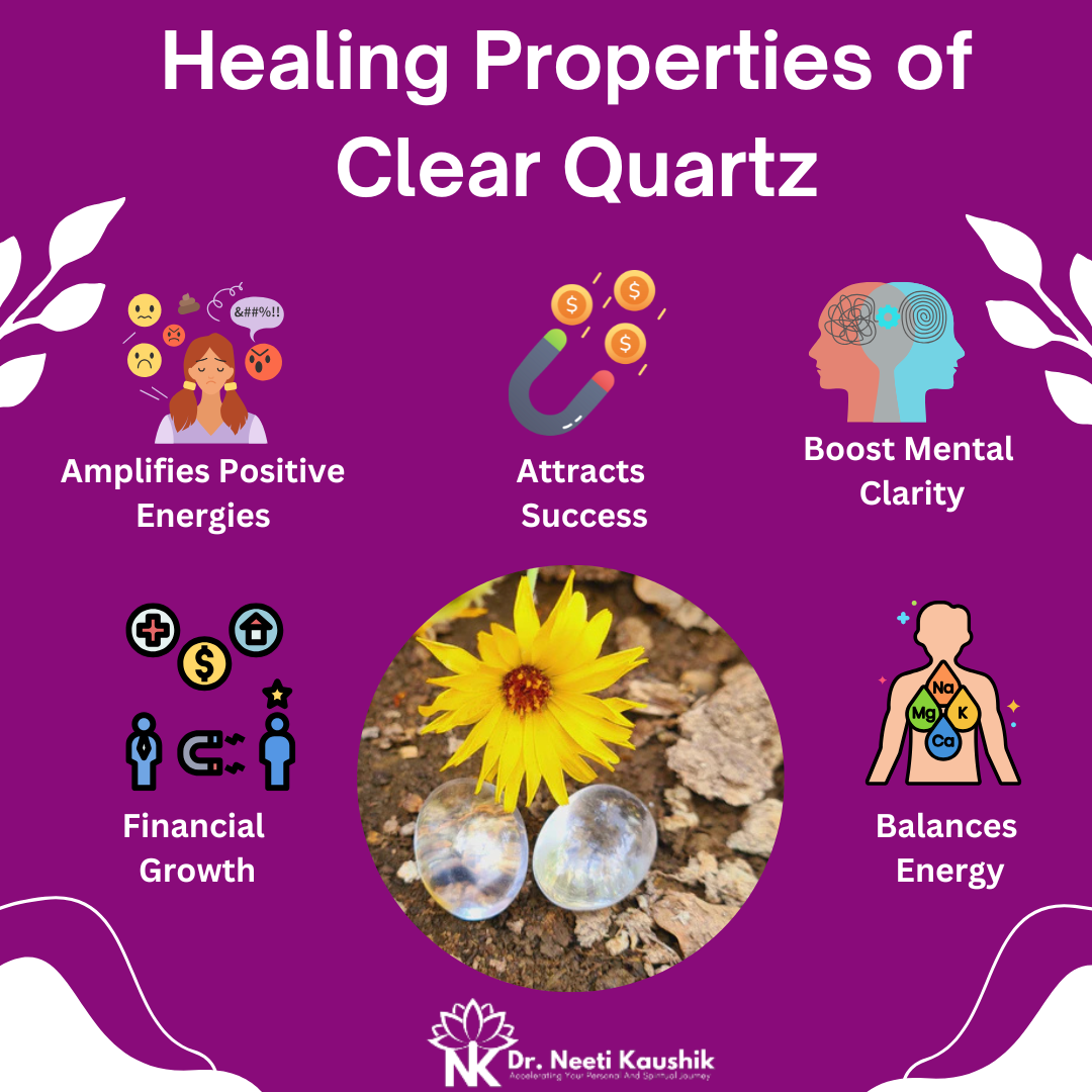 Clear Quartz Duo Tumbles For Meditation - Dr. Neeti Kaushik's Shop