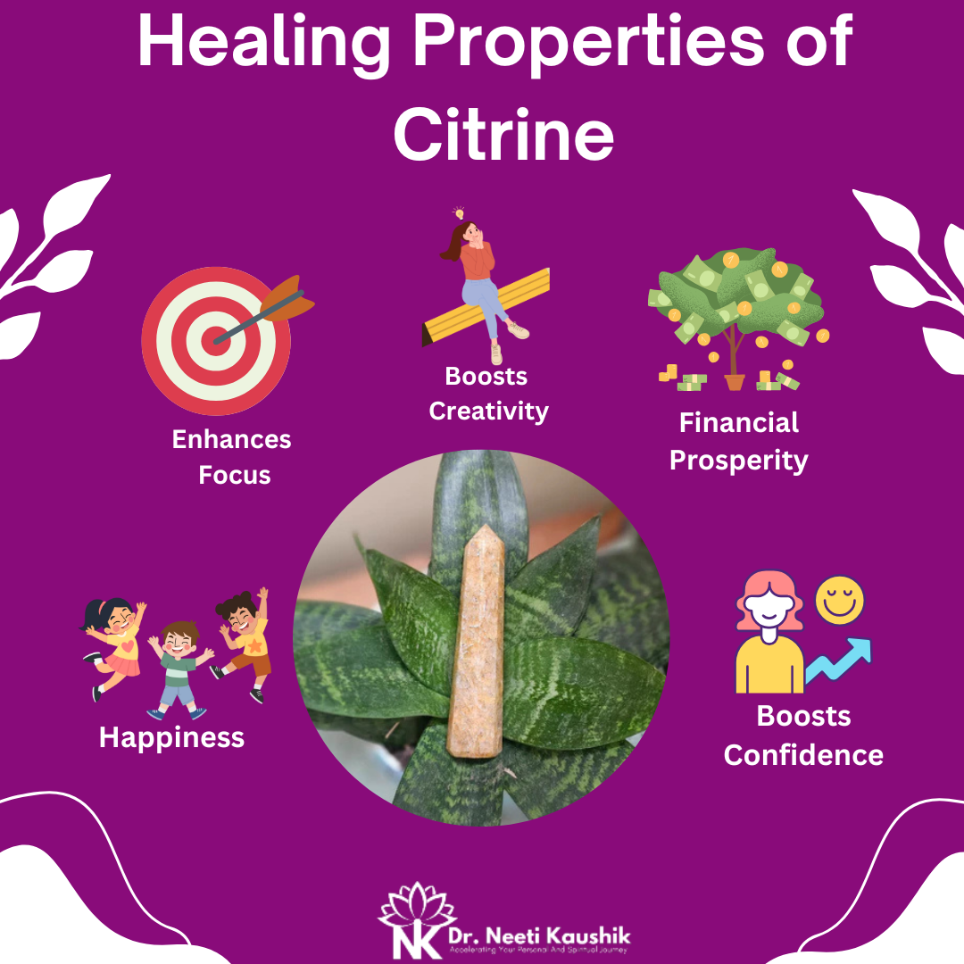 Citrine Tower To Ward Off Negative Vibes - Dr. Neeti Kaushik's Shop