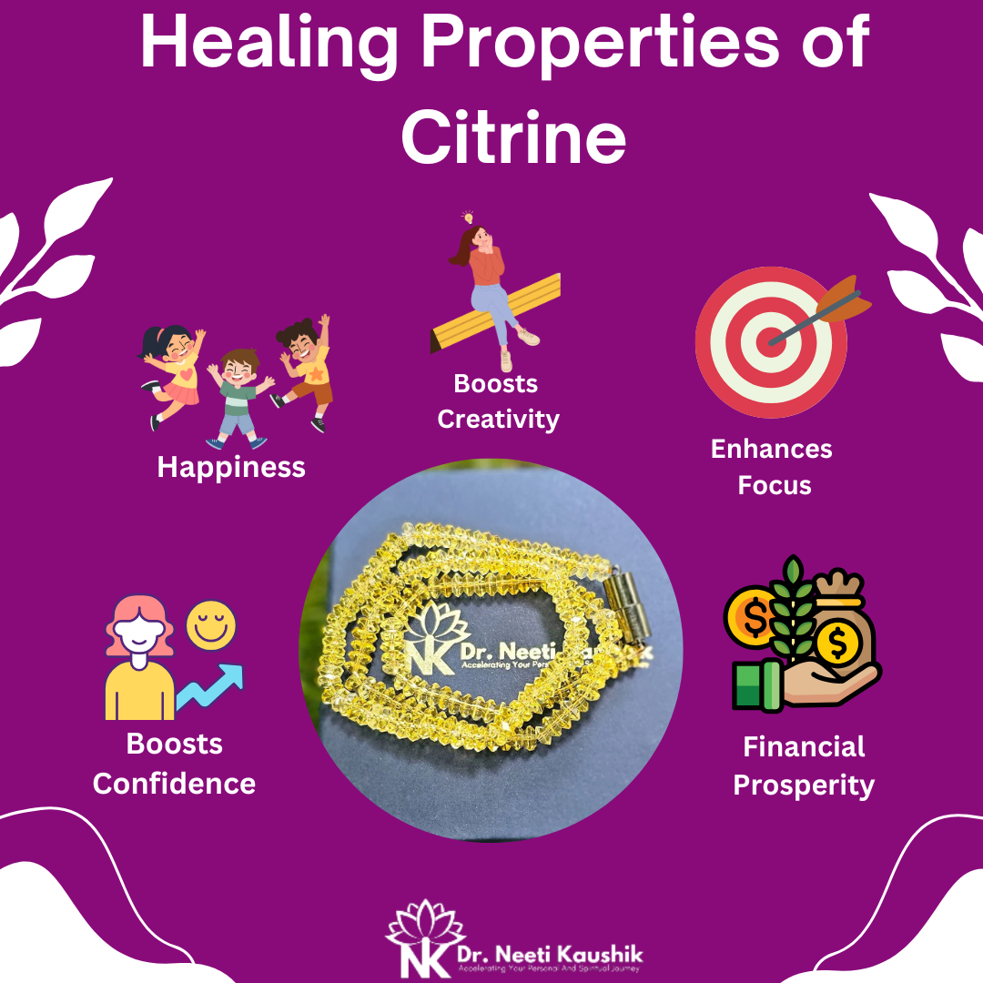 Citrine AAA Quality Mala For Attracting Prosperity - Dr. Neeti Kaushik's Shop
