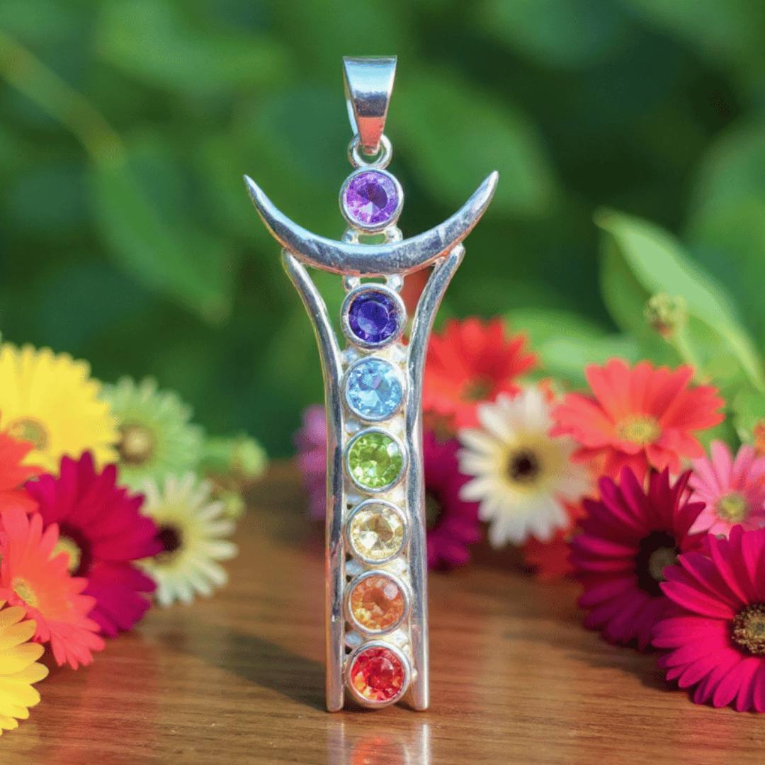 7 Chakra 925 Sterling Silver Pendant – Balance • Healing • Energy Alignment