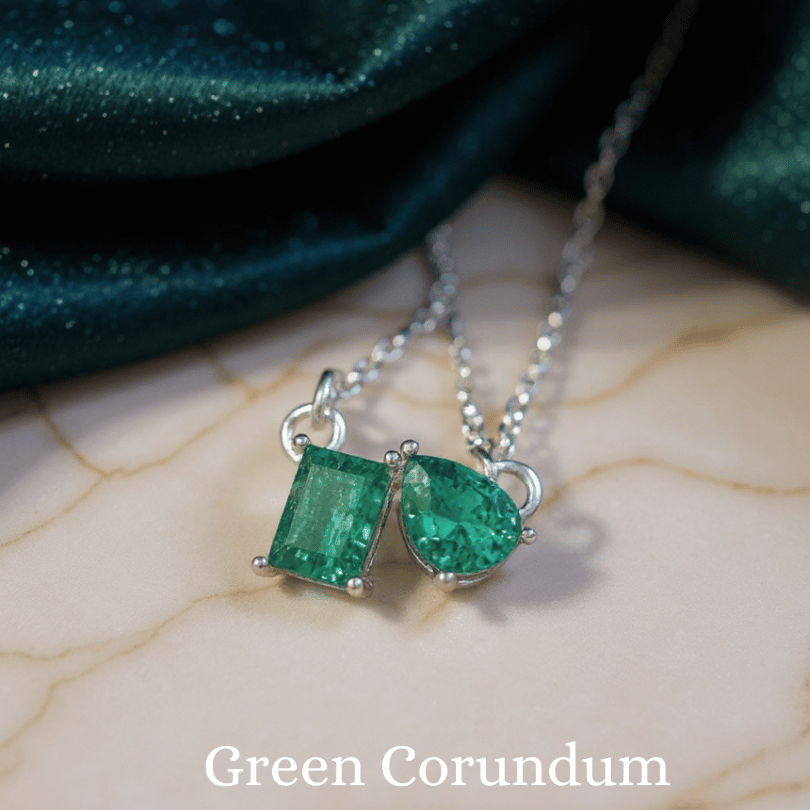 Green Corundum Pendant – Healing, Prosperity & Heart Balance
