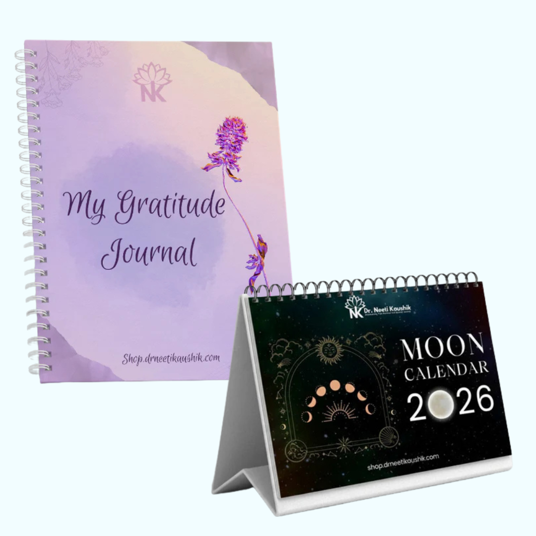 Moon Calendar 2026 + Gratitude Journal Diary Combo