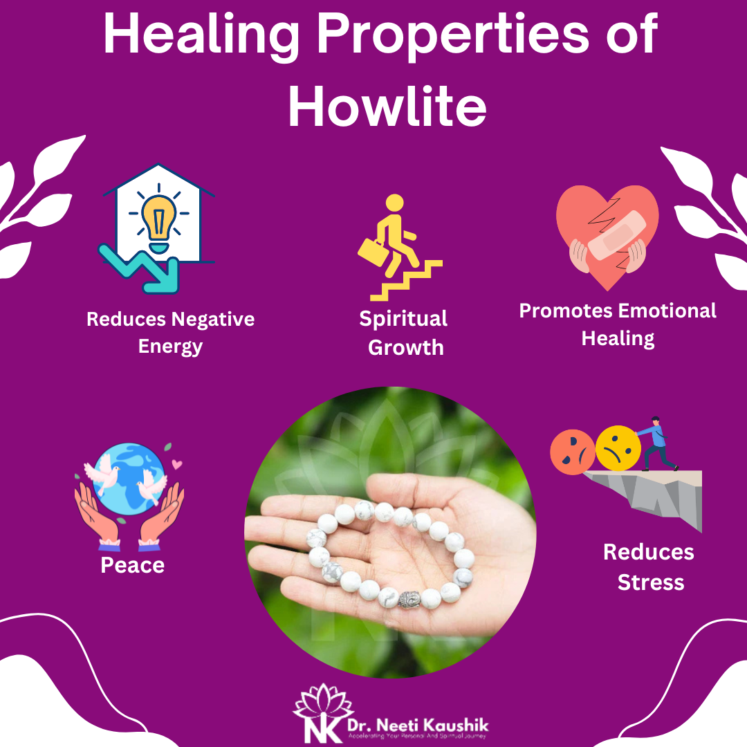 Howlite Bracelet For Calming Effect-(10mm) - Dr. Neeti Kaushik's Shop
