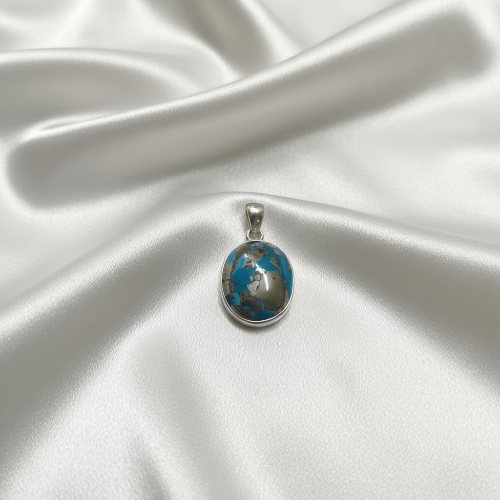 Healing Turquoise pendant for luck, confidence, and emotional balance