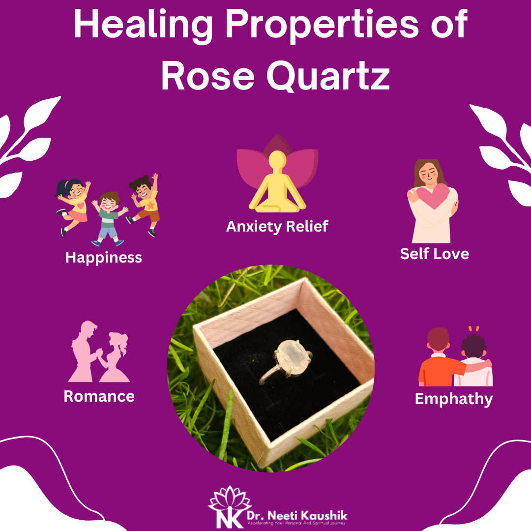 Helaling properties of Natural Rose quartz Ring