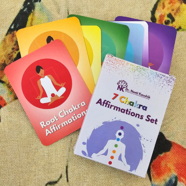 7 Chakra Affirmation Card Set - Dr. Neeti Kaushik's Shop