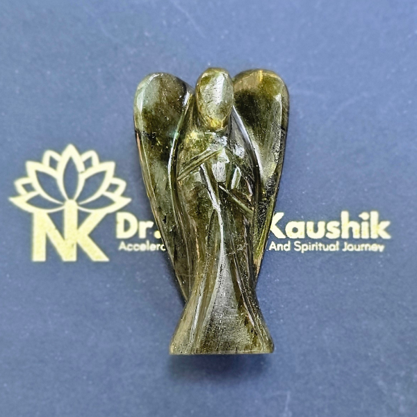 Labradorite Angel For Clearing Aura (2 Inch) - Dr. Neeti Kaushik's Shop