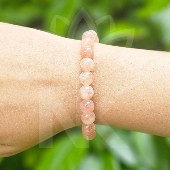 Sunstone Bracelet For Joy & Good Luck-(8mm) - Dr. Neeti Kaushik's Shop