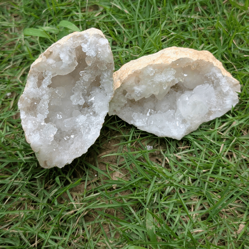 Clear Quartz Geode For Manifestation (Big Size)