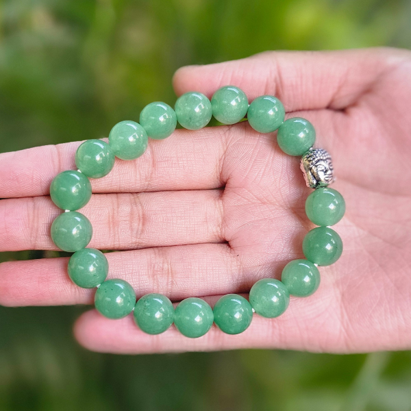 Green Aventurine Bracelet – The Stone of Opportunity & Prosperity(10mm) - Dr. Neeti Kaushik's Shop