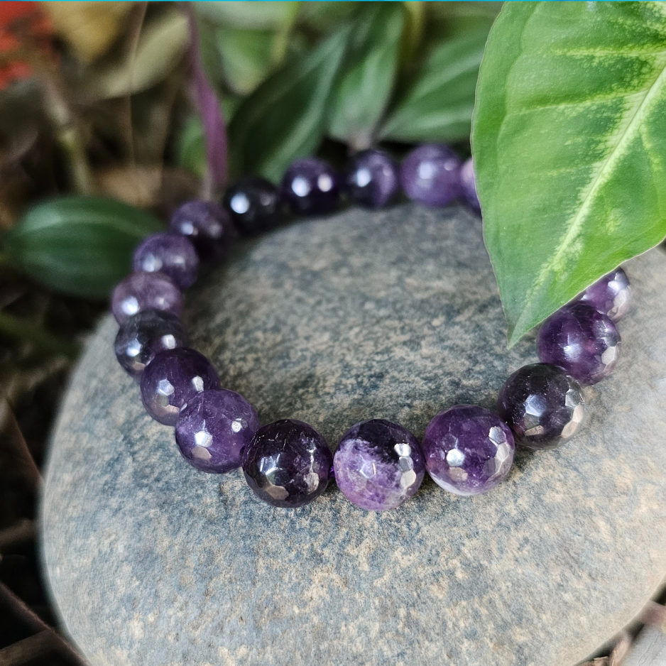 Amethyst Diamond Cut Bracelet For Serenity Seeker Dr. Neeti