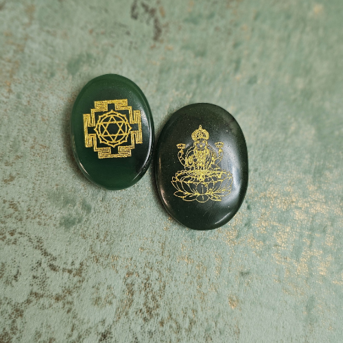 Green Aventurine Money Number Duo For Maa Laxmi Blessings - Dr. Neeti Kaushik's Shop