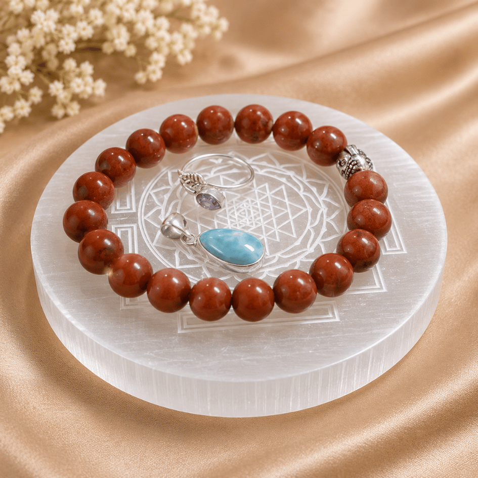 Selenite Export Quality Plate (10 cm)From Morocco - Crystals Recharge