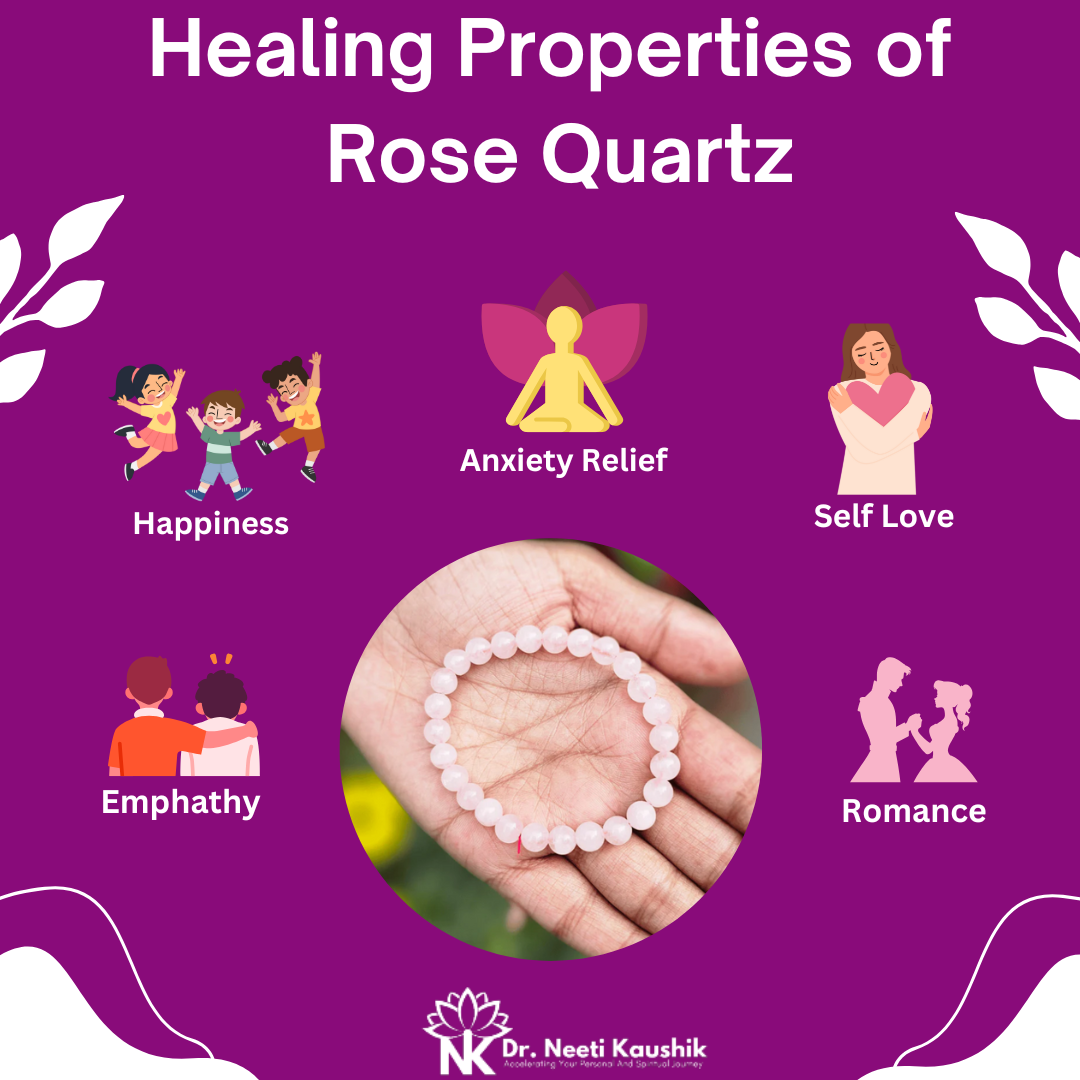 Rose quartz Bracelet For Love & Friendship (6mm) - Dr. Neeti Kaushik's Shop