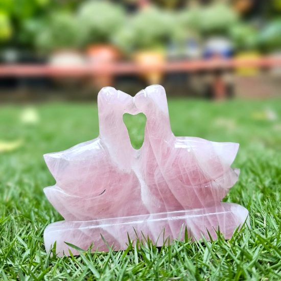Rose Quartz Relationship Duck For Bringing Joy - Dr. Neeti Kaushik's Shop