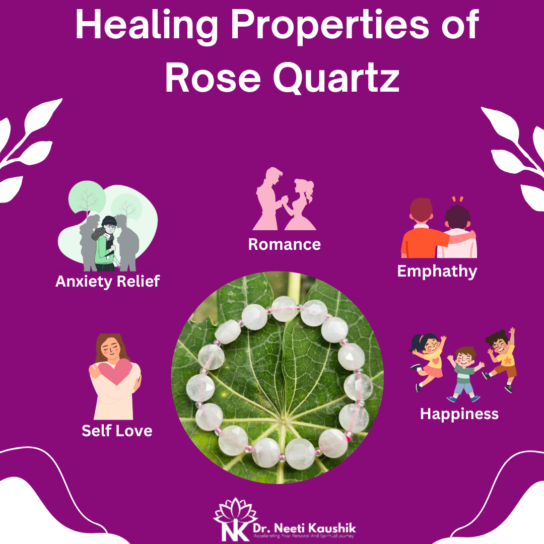 Rose quartz Diamond Cut Bracelet For Unconditional Love - Dr. Neeti Kaushik's Shop