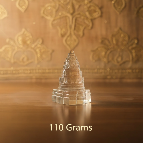 Sphatik Shree Yantra in Clear Quartz for abundance and prosperity