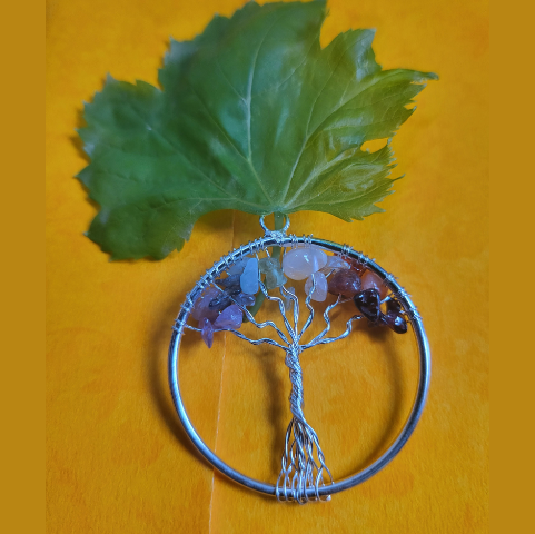 Tree of Life Pendant With 7 Chakra For Expansion of Consciousness - Dr. Neeti Kaushik's Shop