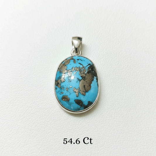 Authentic Turquoise gemstone pendant for communication and clarity