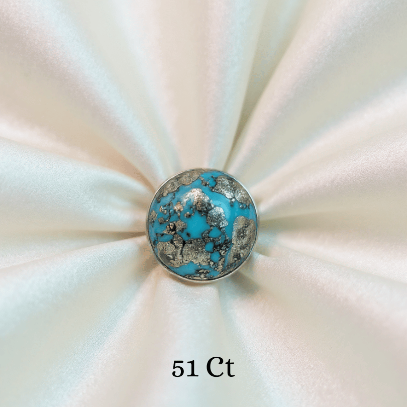 Turquoise 925 sterling silver ring for protection and healing