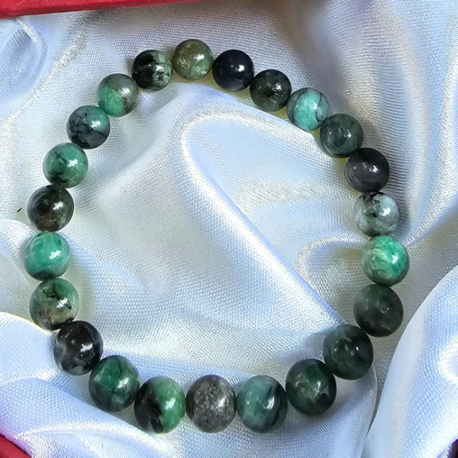 Emerald Wealth & Abundance Bracelet (AAA Quality) - Dr. Neeti Kaushik's Shop