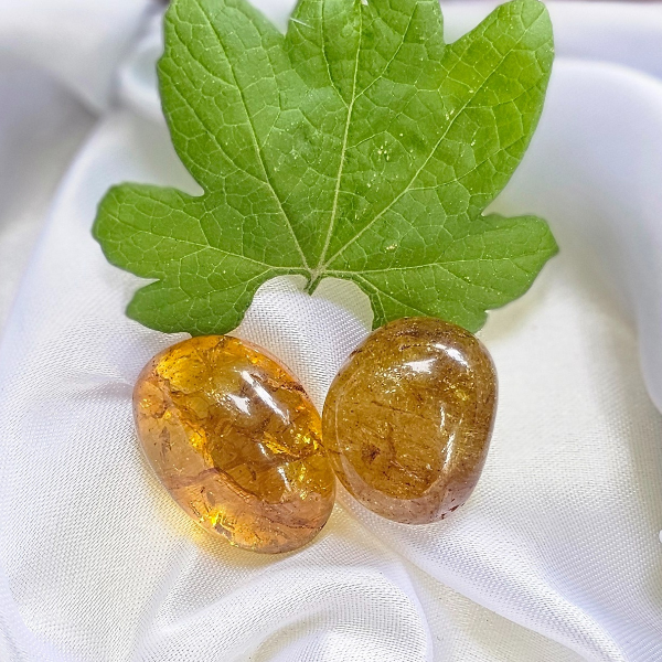 Citrine Tumble Duo AAA Quality For Meditation